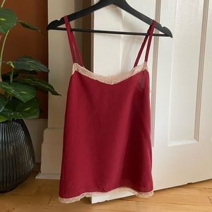 Silk burgundy camisole from Zadig&Voltaire